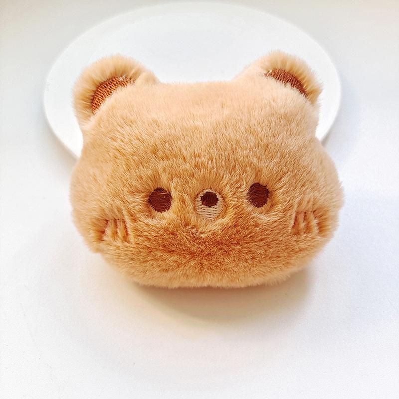 Cartoon Soft Animal Keychain Cute Plush Bear Keyring For Women Rabbit Frog Doll Keychain Backpack Pendant Ornaments Girls Gift