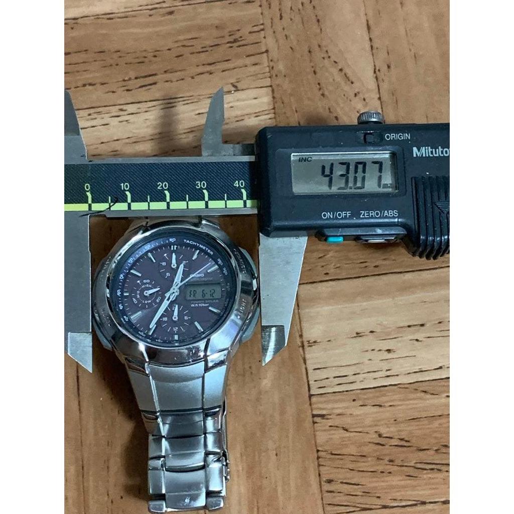 Б/у Радиоуправляемые Солнечные Аналогово-Цифровые Часы CASIO WVA-500 Мужской Хронограф
