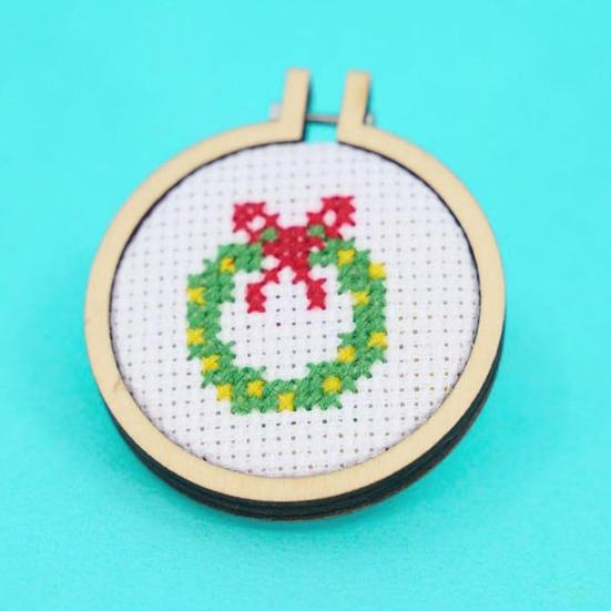 Рождественский Адвент Календарь Набор для вышивки крестом Схемы для вышивки крестом своими руками с нитками иглами пяльцами