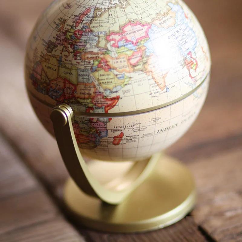 English Version of Retro Globe Ornaments Directional Universal Globe Book Ornaments Exquisite Office Supplies Study Decoration