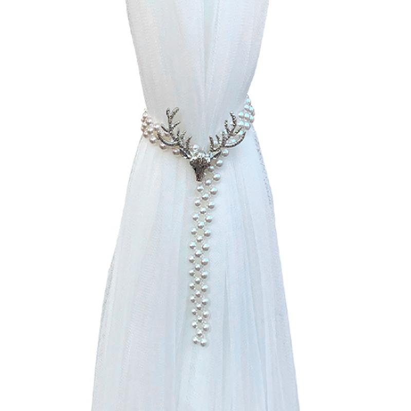 1 шт. пряжка для штор жемчужная пряжка для штор олень занавеска рождественская пряжка для штор рождественские украшения