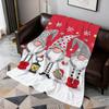 fashion art Cute Christmas gnomes Flannel soft warm plush blanket for sofa living room pet hogar bedroom gift home Car portable