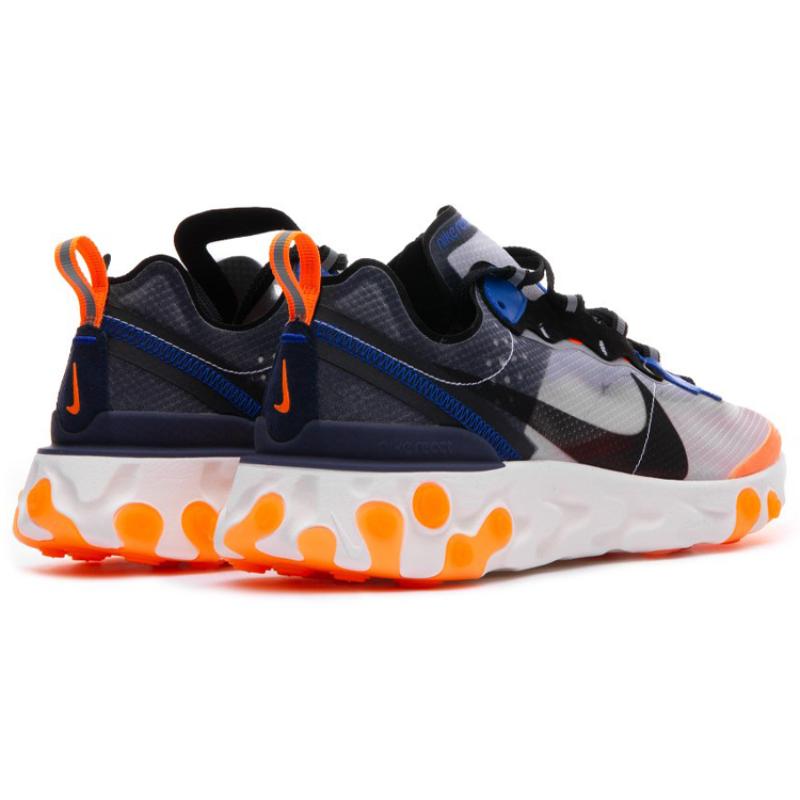 Nike React Element 87 Thunder Blue/Total Orange Sneakers AQ1090-004
