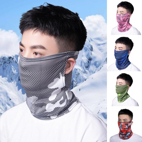 Face Guard Sun Protection Neck Cover Ice Silk Breathable Quick-Dry Face Guard