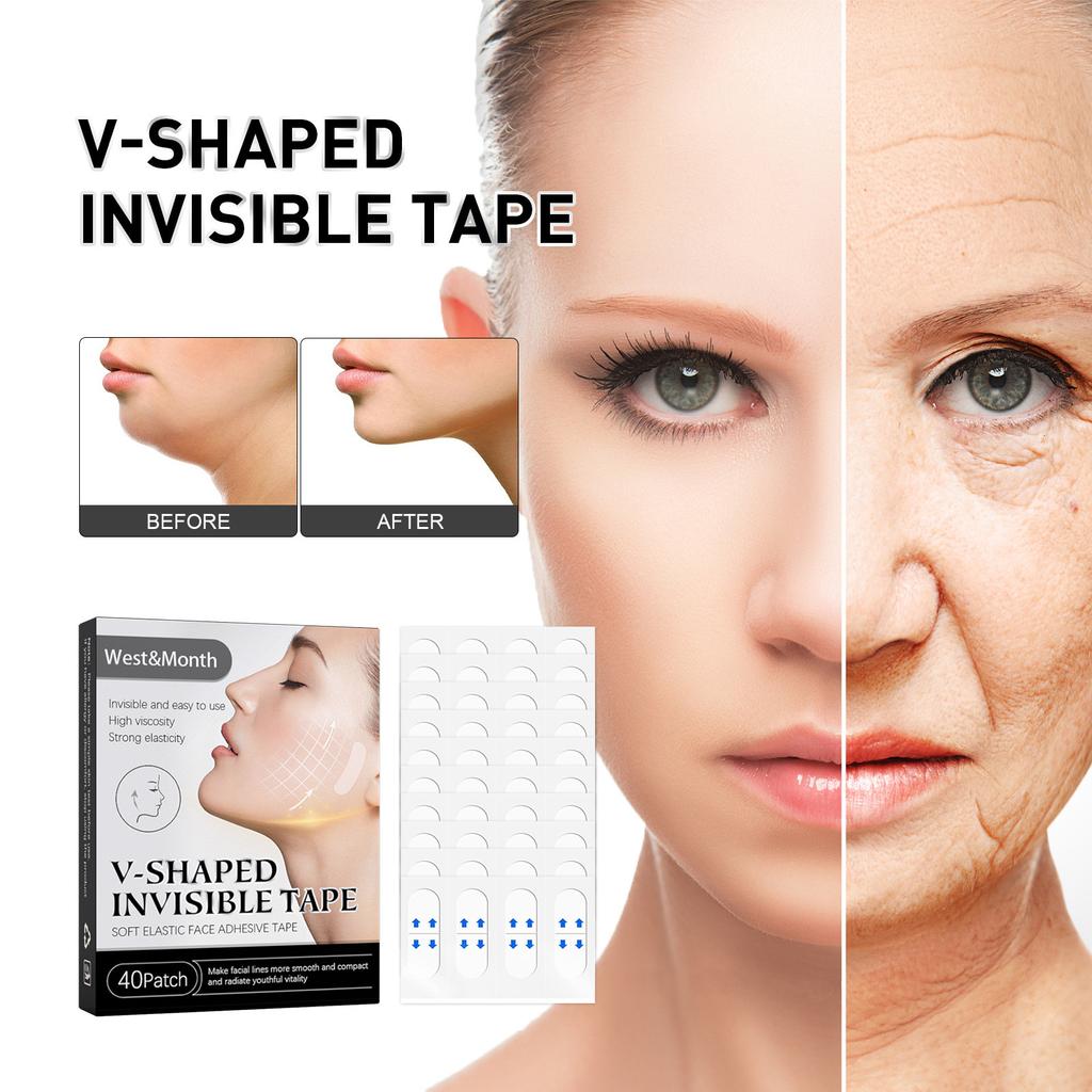 Face Lifter Tape Instant Face Lifting Sticker Lift Sticker Wrinkle Lifting Patches For V-Line Face 40pcs