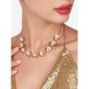 Современное стильное жемчужное ожерелье золотого тона для женщин