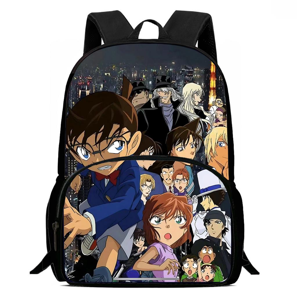 Child Backpacks Anime Detectives Conan Shoulder Bag Pencil Case Pupil Large Capacity School Bags for Boys Girls Best Gift