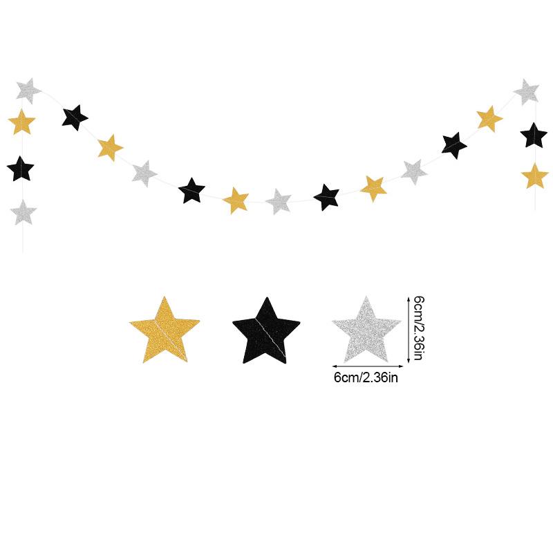 2025 Graduation Banner Garland Star Bunting Set Graduate Congratulation Congrats Paper Garland Flags Party Supplies You Did It