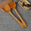 Cooking Spatula Non-Stick Long Handle Wooden Heat Resistant Fired Shovel for Kitchen