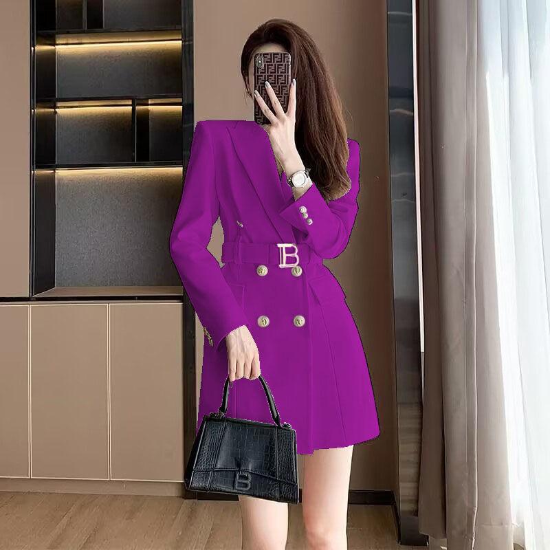 Women's French Style Double-breasted Suit for Spring and Autumn