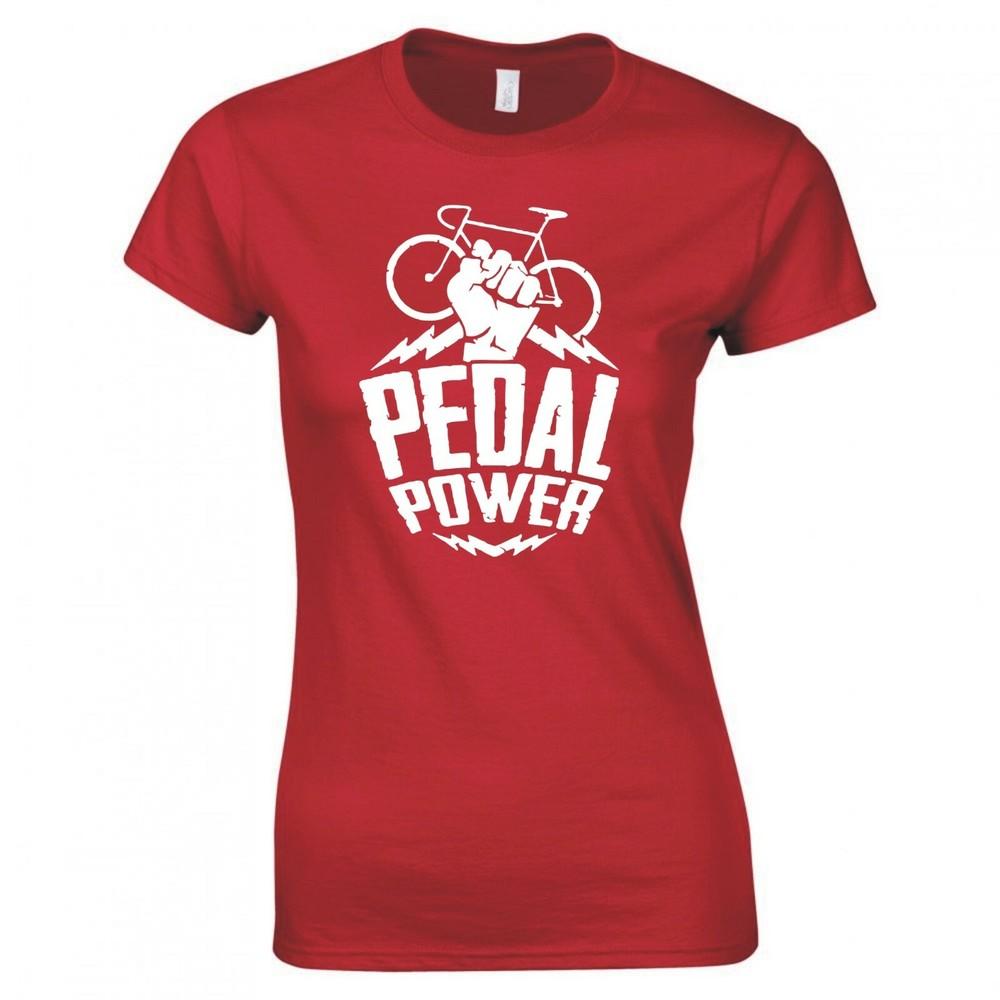 Funny Bicycle Pedal Power Skinny Fit TShirt