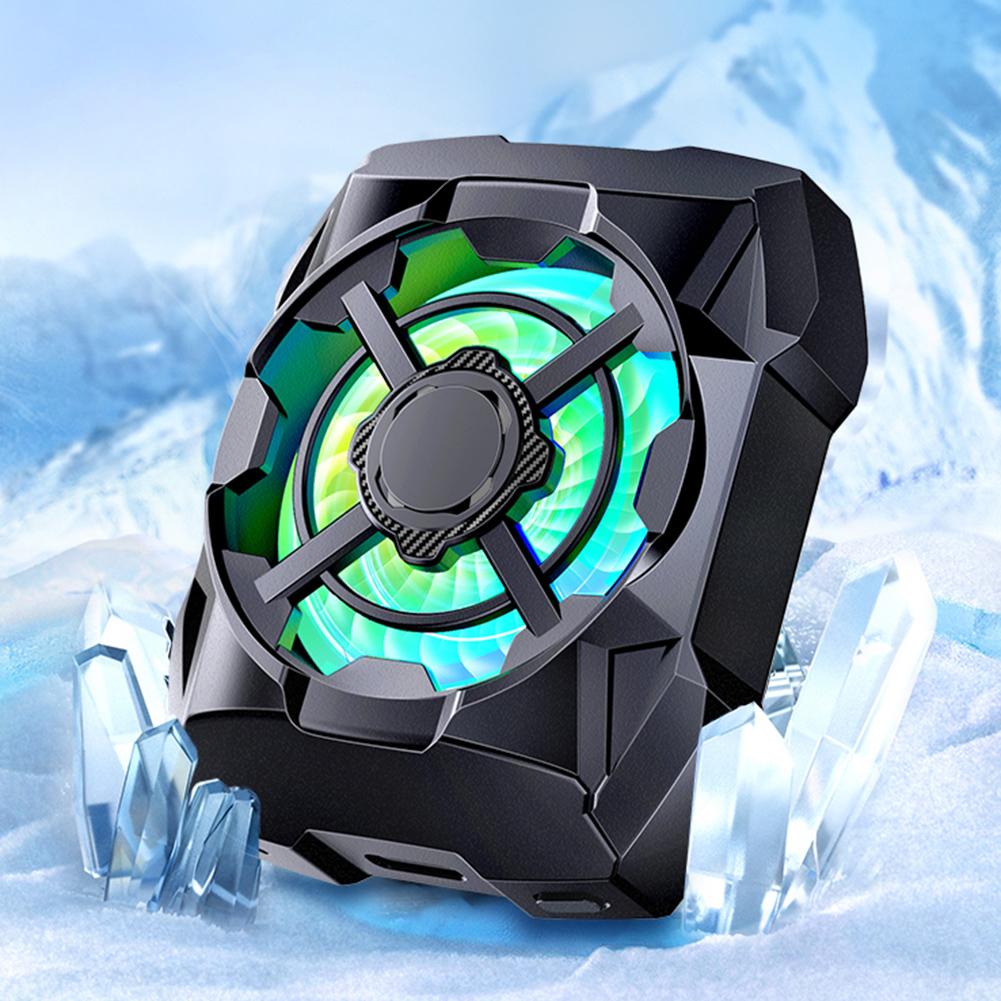 Телефонный радиатор, 3-скоростной магнитный охладитель для телефона и планшета, перезаряжаемый охлаждающий вентилятор для iPhone 15, 14, 13, 12, поставляется с магнитной подушкой