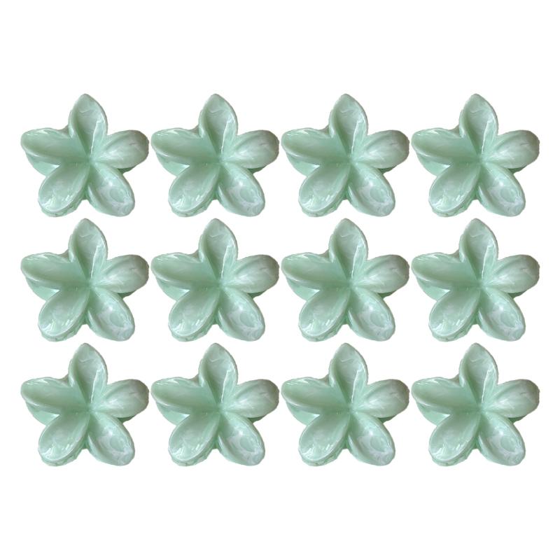 Gradient Frangipani Hair Clip Female Versatile Sweet Resort Fairy Shark Clip Vintage Hair Accessories