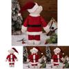 Adorable Christmas Standing Bear Plush Toy Cute Red Bear Figurine For Holiday Decor