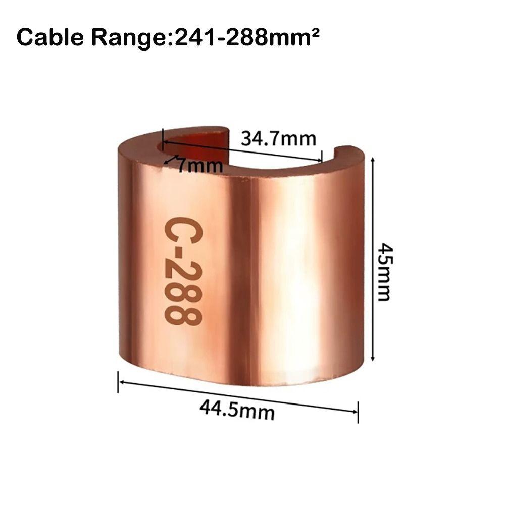 Зажим для медного провода типа C Медный медный зажим C-образной формы Соединительный кабель для медного провода