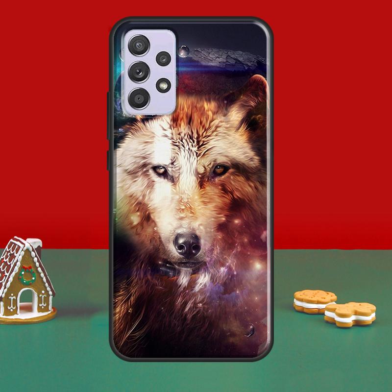 Чехол с изображением волка для Samsung A32 A12 A22 A52 A72 A21S A20e A03S A40 A50 A70 A31 A51 A71 A52S
