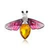 Модное насекомое ретро капельное масло стрекоза корсаж стразы пчела женская брошь хрустальная булавка женские аксессуары