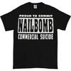 NAILBOMB COMMERCIAL SUICIDE Новая черная унисекс футболка