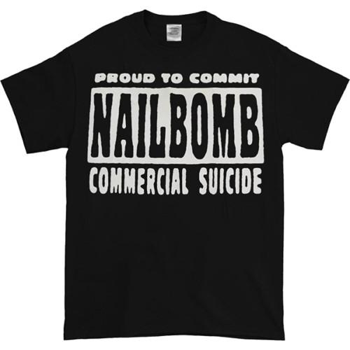 NAILBOMB COMMERCIAL SUICIDE Новая черная унисекс футболка