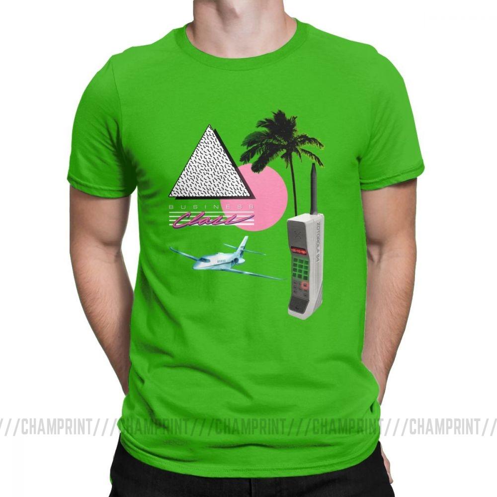 Business Class 84 Collection T Shirts Men Vhs Vaporwave Short Sleeve Funny Tee Shirt Crewneck Cotton
