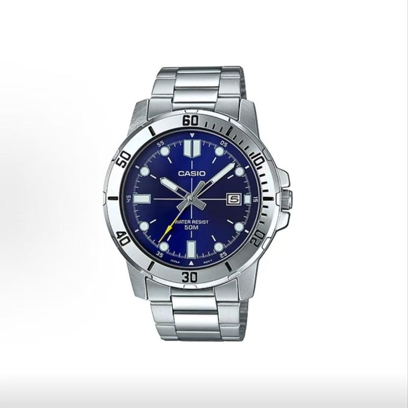 Casio Индивидуальные часы модифицированная серия модный тренд водонепроницаемые 50 метров MTP-VD01D-2EV MTP-VD01D-2EV(Watch5-GaiZhuang-YouShuangDuLan)