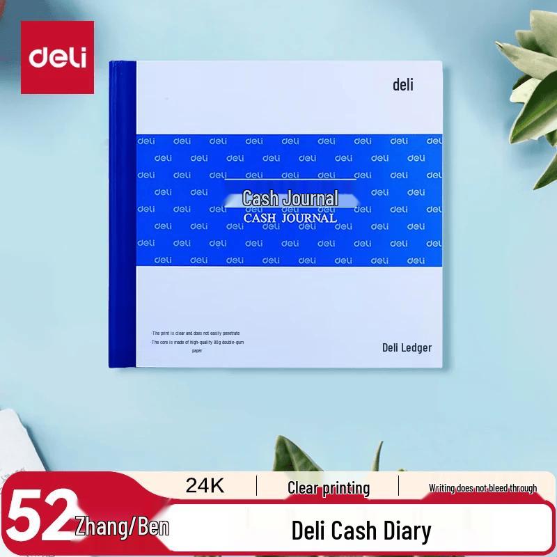 Deli 24K Standard Cash Journal Ledger