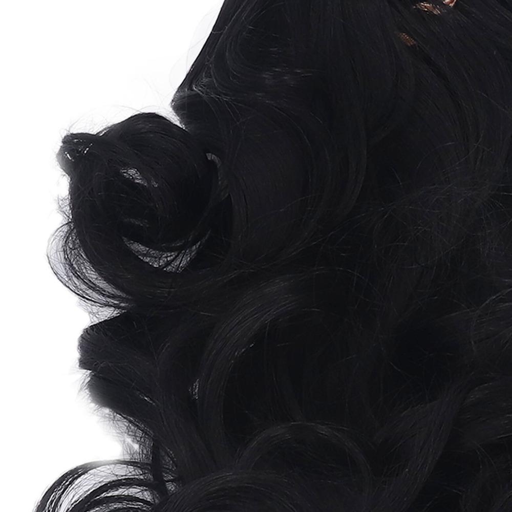 Black Doll Hair Wig Long Curly Hair for BJD Doll Wig Doll Accessories DIY Doll Wig  DIY Replacement