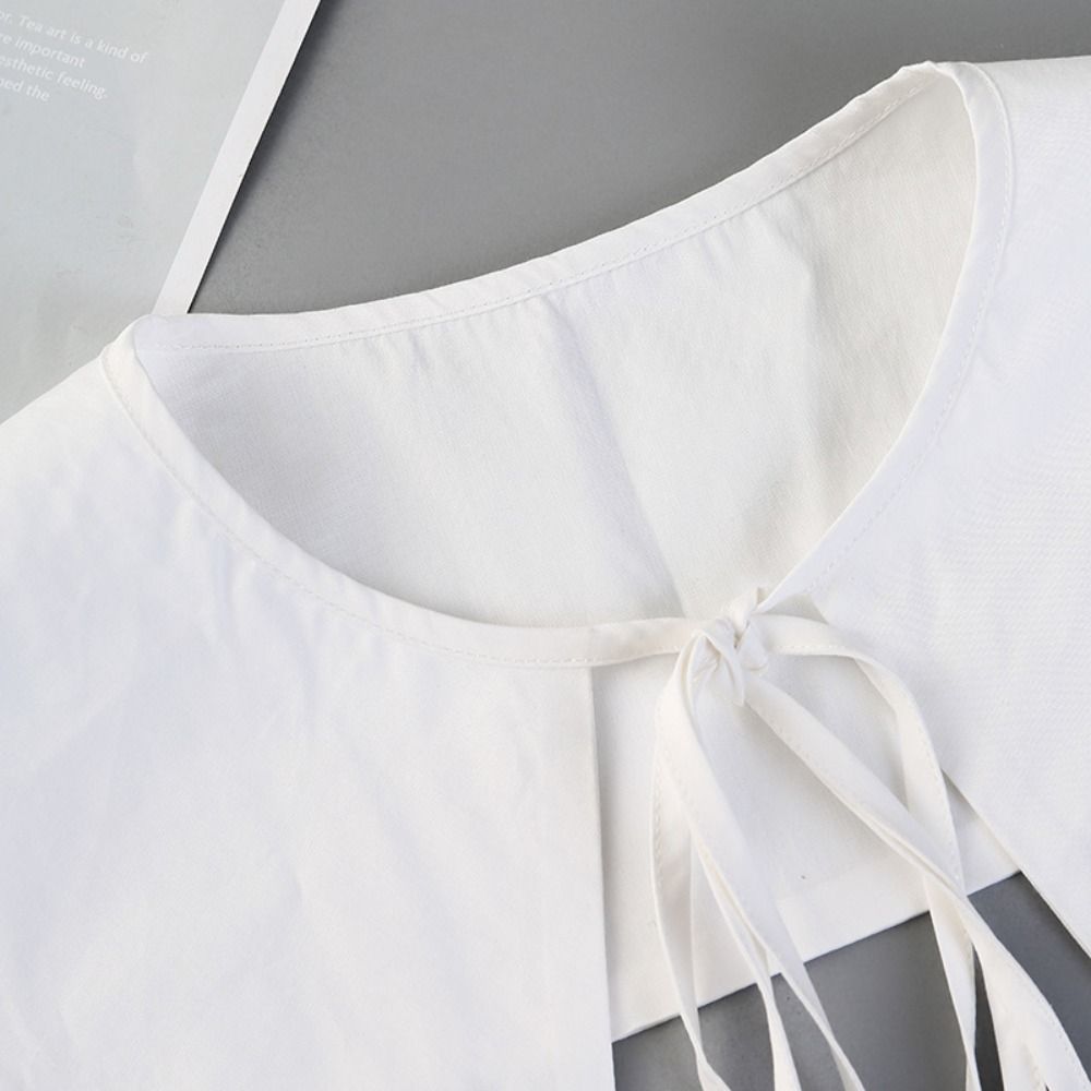 Хлопковый накладной воротник DIY Шаль-накидка Шаль-накидка Украшение Съемный накладной воротник Женщины Девушки