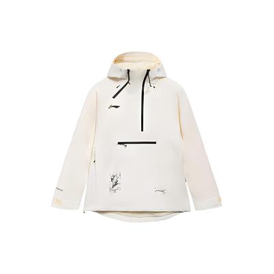 Li Ning Ski Series Logo Карман на молнии с капюшоном Свободная хлопковая куртка унисекс Куртка Off-White AHXR054-4