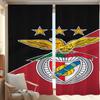 Window Kitchen Curtains for Living Room 2 Pieces Blackout Curtains Door Curtain SL B-benfica Fc Partition Bedroom Decoration