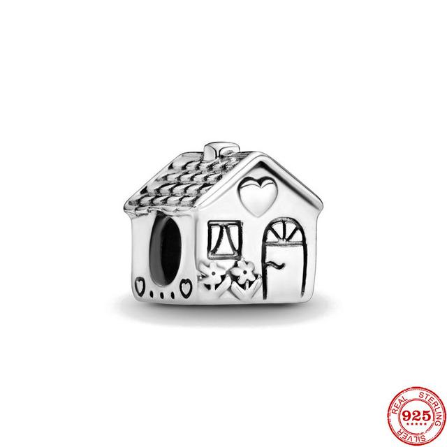 S925 серебряные тонкие бусины подходят для модного оригинального браслета, ожерелье, кулон для женщин, висячие блестящие подвески для мамы, ювелирные изделия