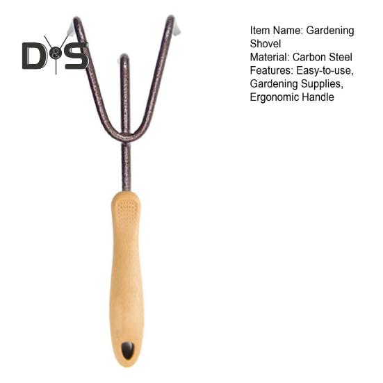 Инструмент для ухода за растениями Садовый инструмент Ручной совок из углеродистой стали Вилы для сорняков с эргономичной ручкой Ручная лопата Грабли для копки и прополки Аэрация почвы