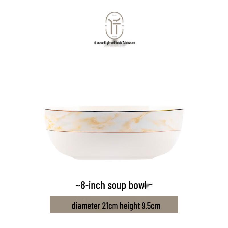 Скандинавская цветочная керамическая мелкая тарелка 8 дюймов