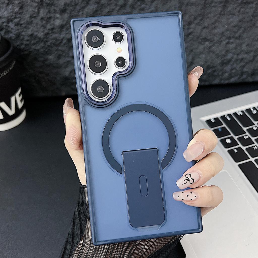 Magsafe popular wireless charging magnetic suction bracket Samsung S U mobile phone case skin feeling Samsung SPL