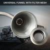 Metal Funnel Flexible 24.8" Long Hose Car Truck Gas Oil Liquid Filler Priming Funnel