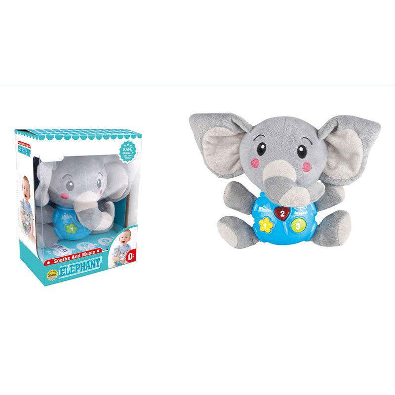 Plush Elephant Music Toy For Soothing Baby's Senses And Stimulating Growth And Development