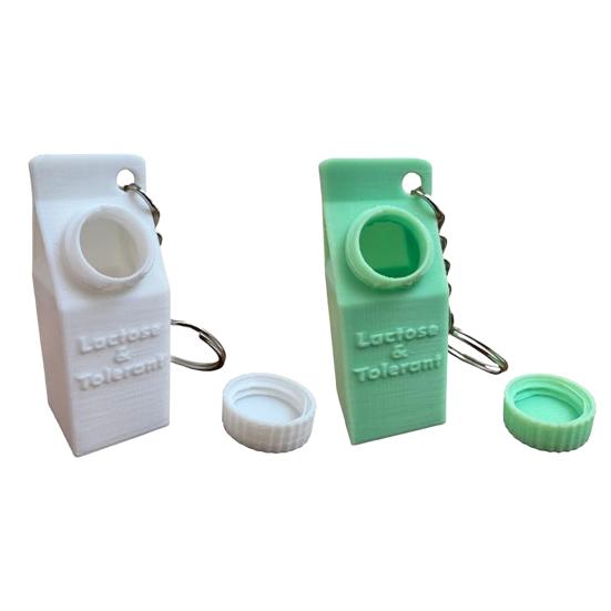 1/2 шт., держатель для таблеток, переносящих лактозу и таблетки, брелок, компактная коробка, дизайн коробки для молока, брелок, рюкзаки, кошельки, аксессуары