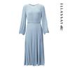 ELLASSAY Pleated Elegant Mid-Length Dress EWD353Y03200