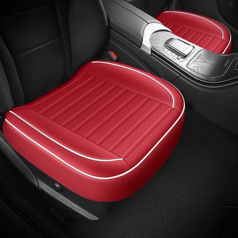 Комплект кожаных чехлов для автомобильных сидений 3D, цельный, без спинки, дышащий, универсальный, подходит для всех сезонов, маленький размер