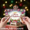 10pcs DIY Diamond Art Crystal Scratch Card Party Gift Card (Merry Christmas)