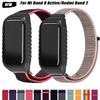 Нейлоновые ремешки для Redmi Band 2, аксессуары, чехол + браслет на запястье, мягкий, дышащий ремешок для умных часов, для Xiaomi Band 8 Active
