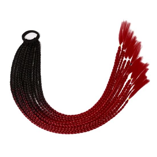 Женский парик с искусственным хвостом, синтетический цветной плетеный хвост, наращивание волос с эластичной резинкой, противоскользящее классное украшение для волос