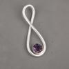 Подвеска с африканским аметистом, ювелирное изделие, стерлинговое серебро 935 пробы, ручной работы, великолепная серебряная подвеска в подарок на День благодарения