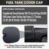 Black Fuel Gas Tank Filler Door Lid Cover Flap Cap for Chevrolet Silverado 1500 Pickup   -2024 84745968 84126524