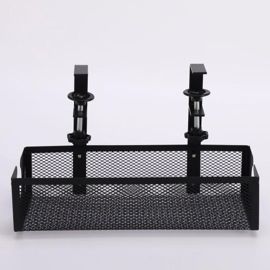 Rack Large Side Opening No Drill Hollow Cable Management Tray Desk Cable