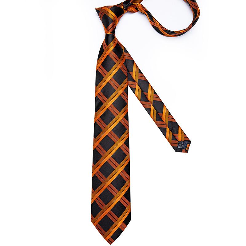 Dibangu Дизайнерский мужской галстук в полоску с цветочным принтом, шелковый галстук, нагрудный квадрат, запонки, комплект галстуков на шею, костюм для свадебной вечеринки