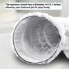 Cat Tunnel Bed Combo Universal Foldable Solid Iron Rainbow Passageway All-Season Fabric Peekaboo Play Cave Hideout
