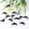 Маленькие черные пауки на Хэллоуин, 50 шт. Пластиковые игрушечные пауки для декора, розыгрышей, с 2-сантиметровыми реалистичными пауками