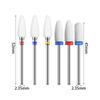 Nail Drill Bits Electric Grinding Headed Ceramics Tungsten Steel Manicure Polishing Clean Tool Nail Specialized Tools Nail Salon