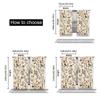 2Pcs Floral Curtain Vintage Garden Plants Herbs Flowers Botanical Classic Suitable For Living Room And Bedroom